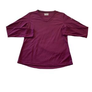 Columbia wine long sleeve Top Medium